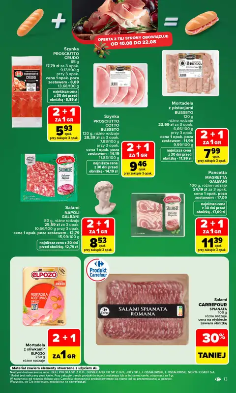 Carrefour - gazetka promocyjna Gazetka Carrefour od poniedziałku od poniedziałku 10.08 do piątku 14.08 - strona 15