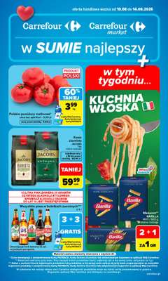 Carrefour - gazetka promocyjna Gazetka Carrefour od poniedziałku od poniedziałku 10.08 do piątku 14.08