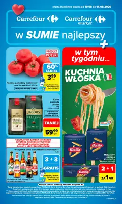 Carrefour - gazetka promocyjna Gazetka Carrefour od poniedziałku od poniedziałku 10.08 do piątku 14.08