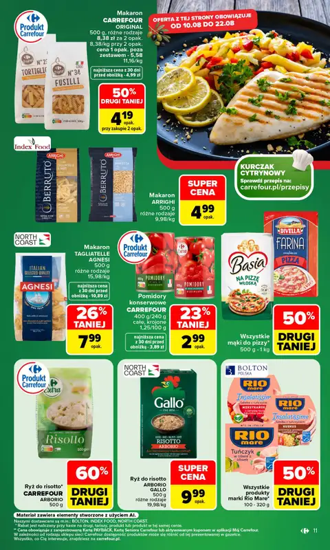 Carrefour - gazetka promocyjna Gazetka Carrefour od poniedziałku od poniedziałku 10.08 do piątku 14.08 - strona 13