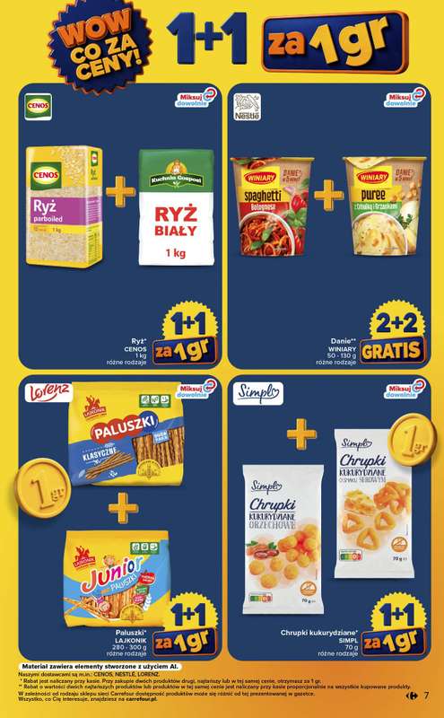 Carrefour - gazetka promocyjna Gazetka Wow co za ceny od poniedziałku 10.08 do piątku 14.08 - strona 7