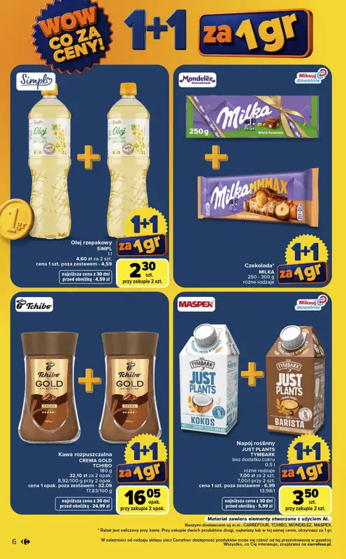 Carrefour - gazetka promocyjna Gazetka Wow co za ceny od poniedziałku 10.08 do piątku 14.08 - strona 6