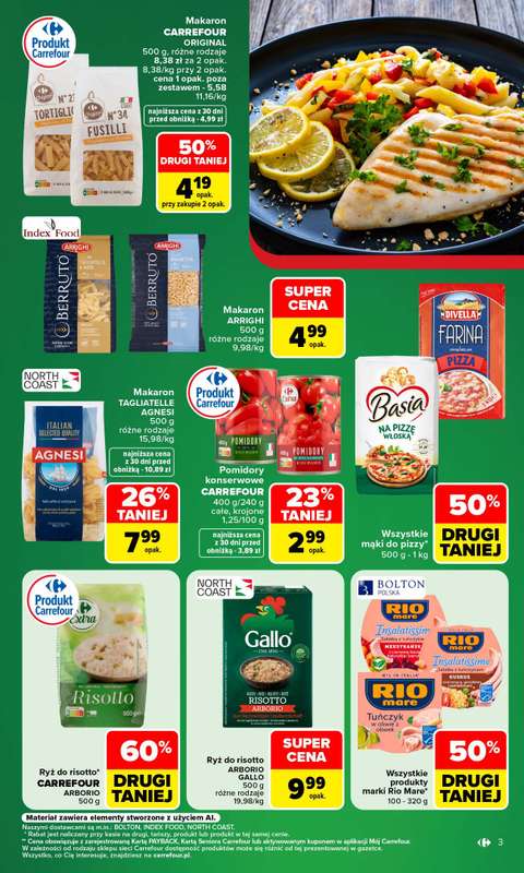 Carrefour - gazetka promocyjna Gazetka Kuchnia Włoska przez cały rok od poniedziałku 10.08 do soboty 22.08 - strona 3