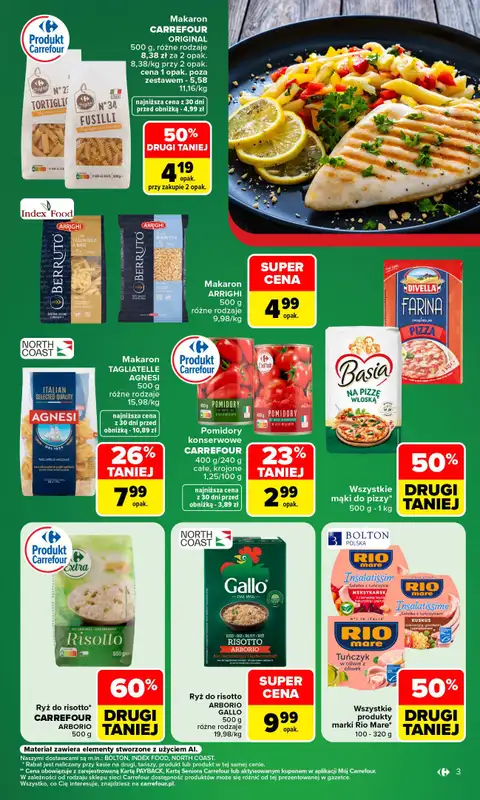 Carrefour - gazetka promocyjna Gazetka Kuchnia Włoska przez cały rok od poniedziałku 10.08 do soboty 22.08 - strona 3