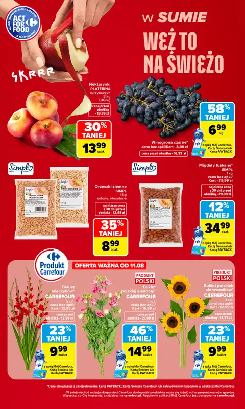 Carrefour - gazetka promocyjna Gazetka Weź to na świeżo od poniedziałku 10.08 do piątku 14.08 - strona 6