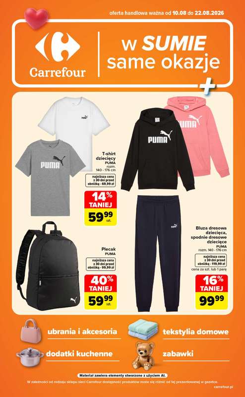 Carrefour - gazetka promocyjna Gazetka Same okazje od poniedziałku 10.08 do soboty 22.08