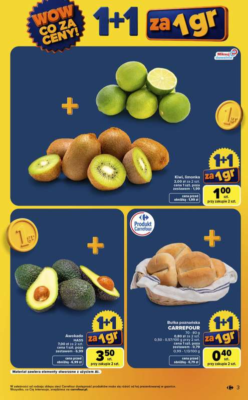 Carrefour Market - gazetka promocyjna Gazetka Wow co za ceny  do piątku 14.08 - strona 3