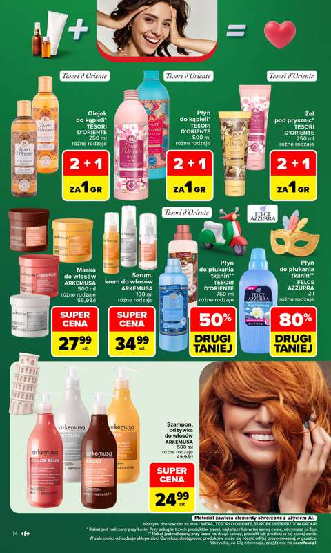Carrefour Market - gazetka promocyjna Gazetka Kuchnia Włoska przez cały rok od poniedziałku 10.08 do soboty 22.08 - strona 14