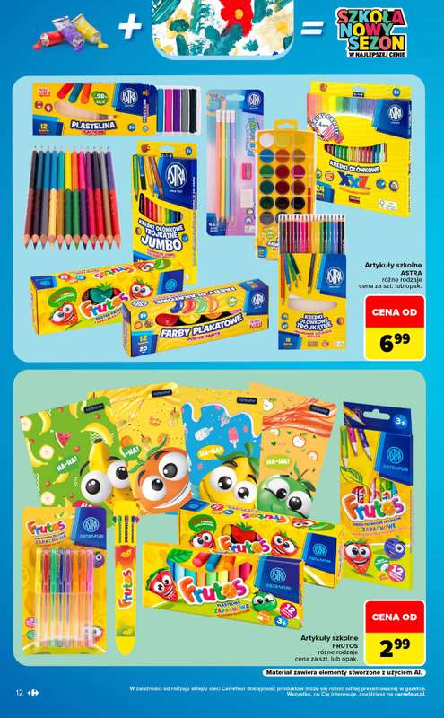 Carrefour Market - gazetka promocyjna Gazetka Szkoła nowy sezon  do soboty 12.09 - strona 12