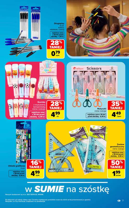 Carrefour Market - gazetka promocyjna Gazetka Szkoła nowy sezon  do soboty 12.09 - strona 7