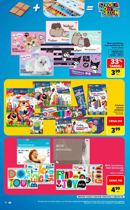 Carrefour Market - gazetka promocyjna Gazetka Szkoła nowy sezon  do soboty 12.09 - strona 10