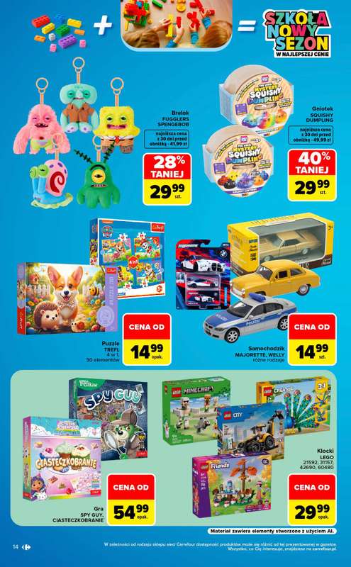 Carrefour Market - gazetka promocyjna Gazetka Szkoła nowy sezon od poniedziałku 10.08 do soboty 12.09 - strona 14