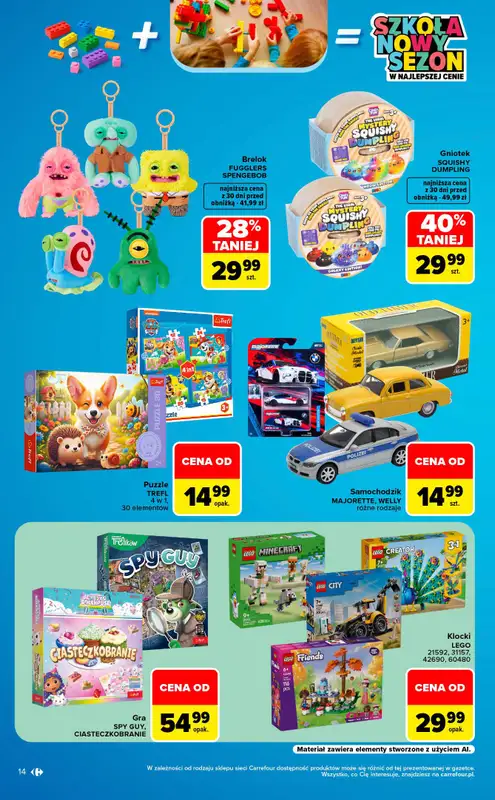 Carrefour Market - gazetka promocyjna Gazetka Szkoła nowy sezon od poniedziałku 10.08 do soboty 12.09 - strona 14