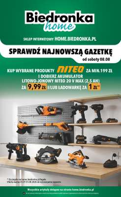 Biedronka Home - gazetka promocyjna Najlepsze oferty od soboty 08.08 do soboty 31.10