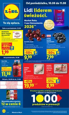 Lidl - gazetka promocyjna Oferta od poniedziałku od poniedziałku 10.08 do wtorku 11.08
