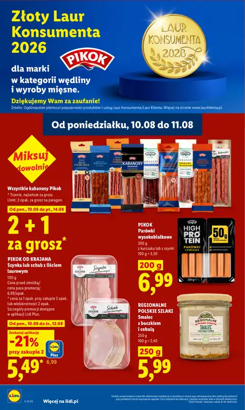 Lidl - gazetka promocyjna Oferta od poniedziałku od poniedziałku 10.08 do wtorku 11.08 - strona 60
