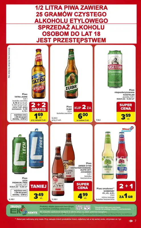 Carrefour Market - gazetka promocyjna Gazetka Ekspresowe zakupy od wtorku 11.08 do poniedziałku 17.08 - strona 7