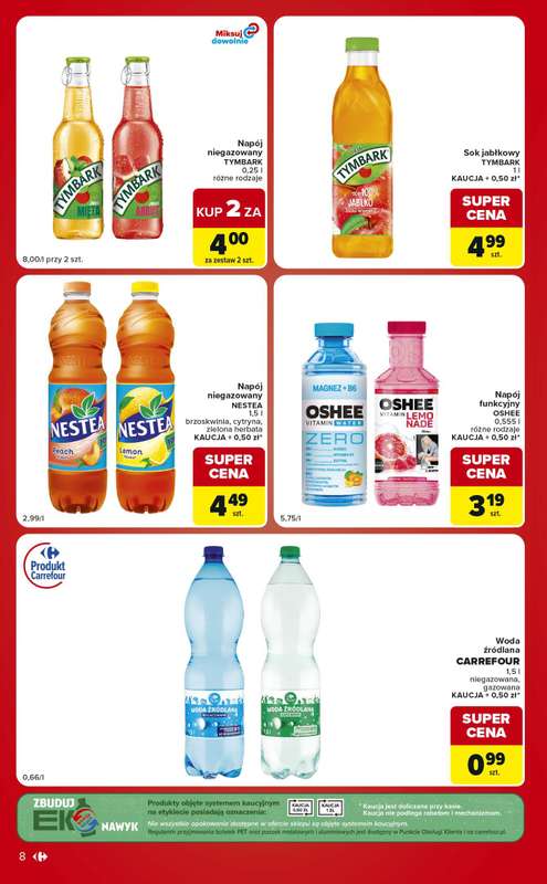 Carrefour Market - gazetka promocyjna Gazetka Ekspresowe zakupy od wtorku 11.08 do poniedziałku 17.08 - strona 8