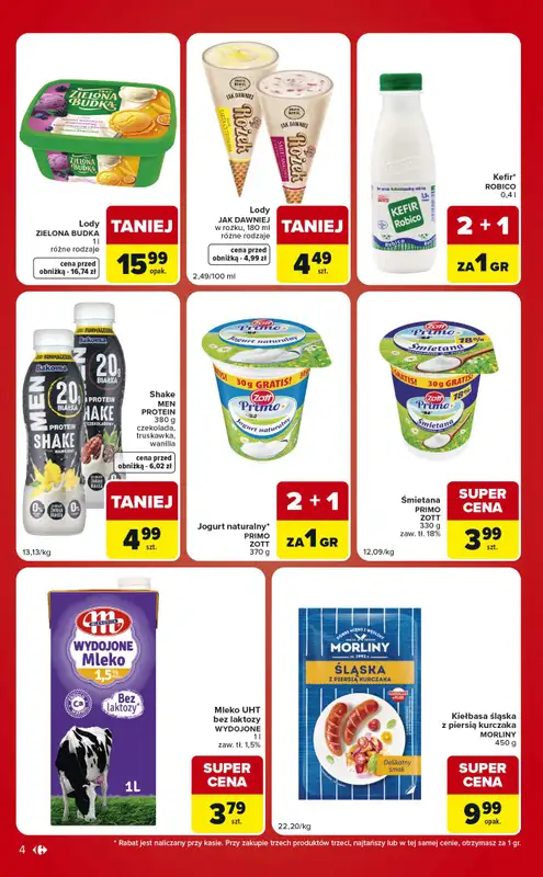 Carrefour Market - gazetka promocyjna Gazetka Ekspresowe zakupy od wtorku 11.08 do poniedziałku 17.08 - strona 4