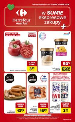 Carrefour Market - gazetka promocyjna Gazetka Ekspresowe zakupy od wtorku 11.08 do poniedziałku 17.08