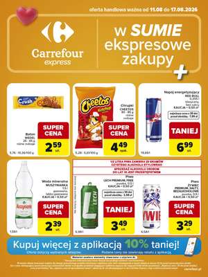 Carrefour Express - gazetka promocyjna Gazetka Express od wtorku 11.08 do poniedziałku 17.08