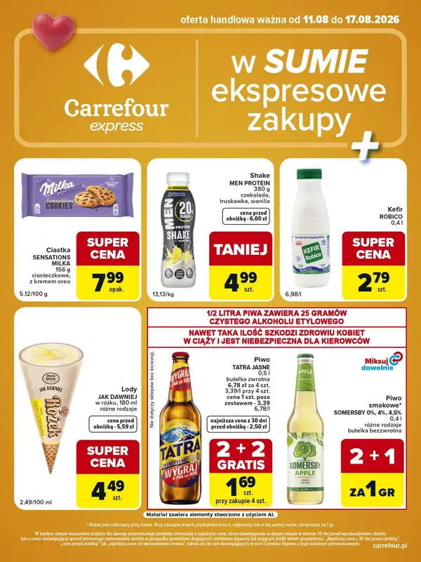 Carrefour Express - gazetka promocyjna Gazetka Express od wtorku 11.08 do poniedziałku 17.08 - strona 2
