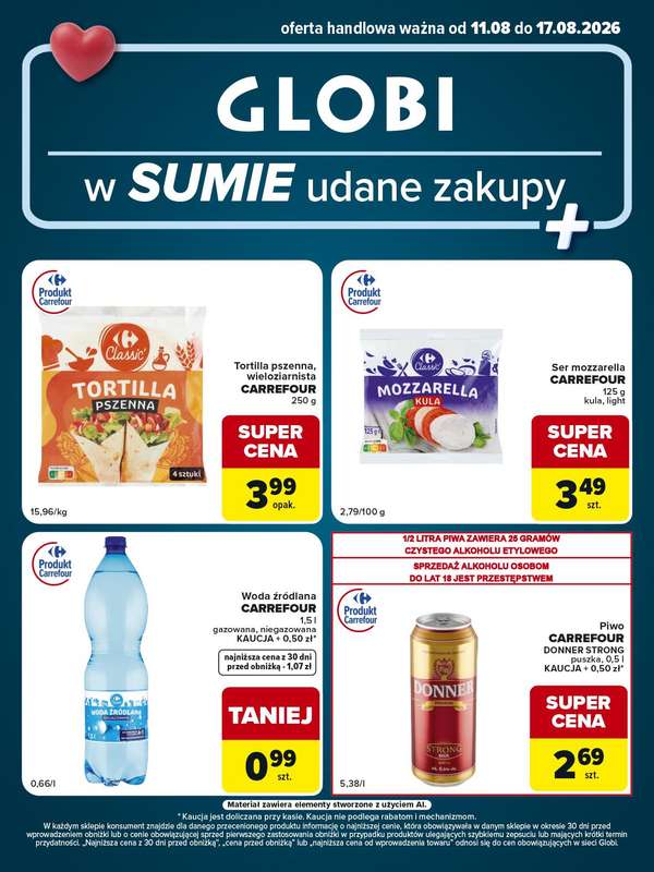 Globi - gazetka promocyjna Gazetka Globi  do poniedziałku 17.08 - strona 2