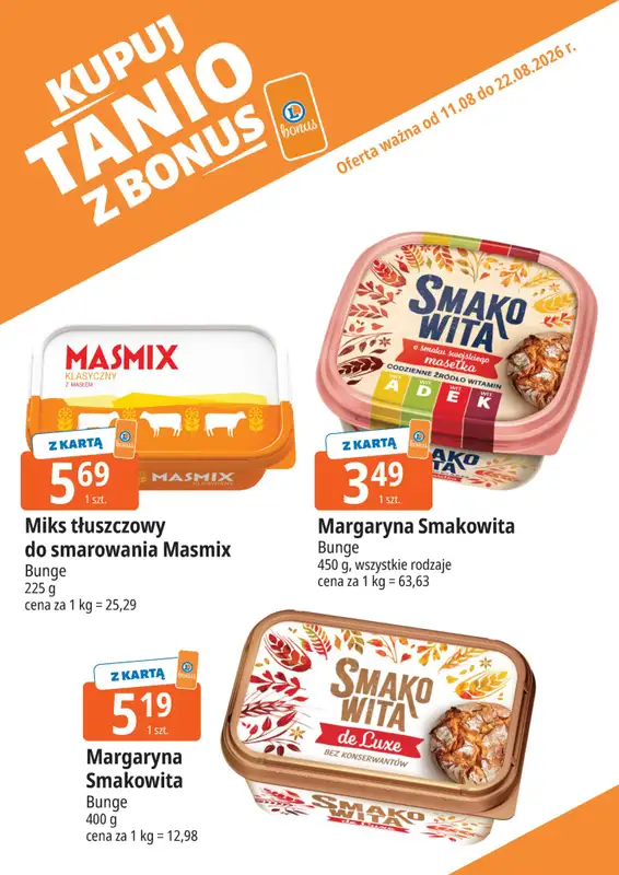 Leclerc - gazetka promocyjna Kupuj tanio z bonus od wtorku 11.08 do soboty 22.08 - strona 16