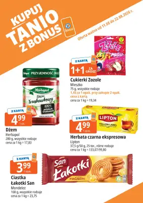 Leclerc - gazetka promocyjna Kupuj tanio z bonus od wtorku 11.08 do soboty 22.08