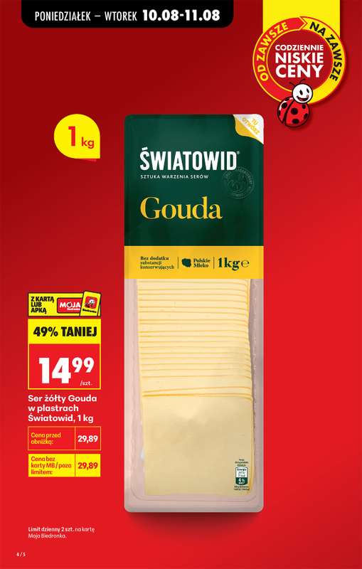 Biedronka - gazetka promocyjna Od poniedziałku od poniedziałku 10.08 do soboty 15.08 - strona 4