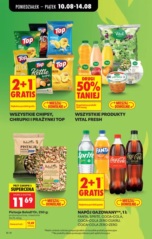 Biedronka - gazetka promocyjna Od poniedziałku od poniedziałku 10.08 do soboty 15.08 - strona 12