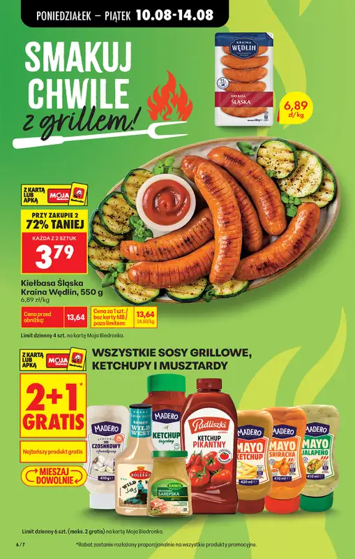 Biedronka - gazetka promocyjna Od poniedziałku od poniedziałku 10.08 do soboty 15.08 - strona 6