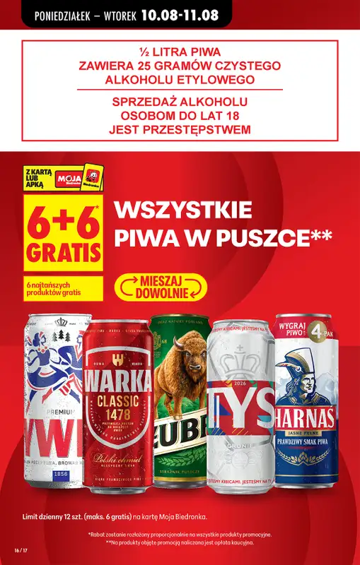 Biedronka - gazetka promocyjna Od poniedziałku od poniedziałku 10.08 do soboty 15.08 - strona 15