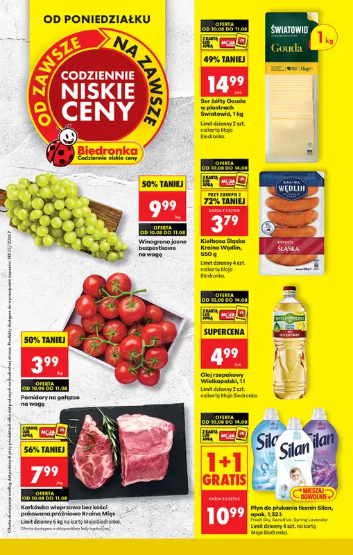 Biedronka - gazetka promocyjna Od poniedziałku  
