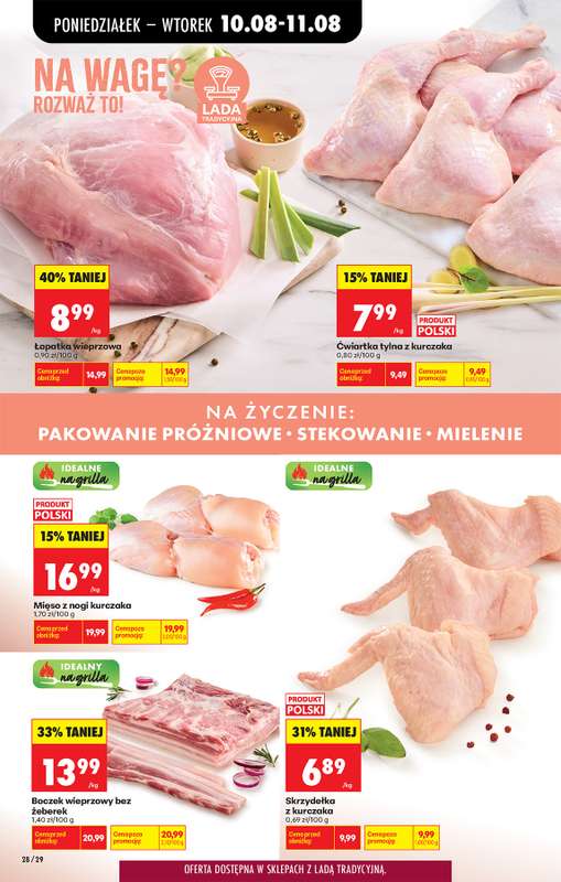 Biedronka - gazetka promocyjna Od poniedziałku, Z ladą tradycyjną od poniedziałku 10.08 do soboty 15.08 - strona 36