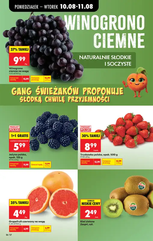 Biedronka - gazetka promocyjna Od poniedziałku, Z ladą tradycyjną od poniedziałku 10.08 do soboty 15.08 - strona 30