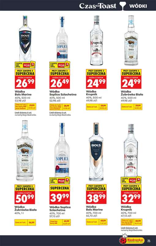 Biedronka - gazetka promocyjna Czas na Toast! od poniedziałku 10.08 do soboty 22.08 - strona 25
