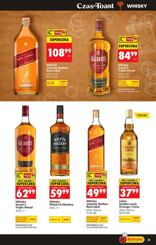 Biedronka - gazetka promocyjna Czas na Toast! od poniedziałku 10.08 do soboty 22.08 - strona 29