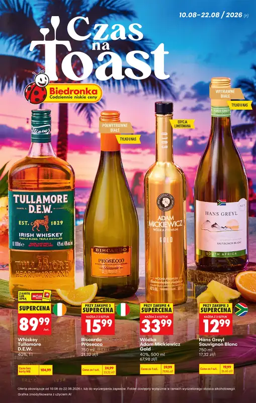 Biedronka - gazetka promocyjna Czas na Toast!  