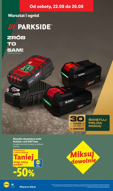 Lidl - gazetka promocyjna Katalog od poniedziałku 17.08 do soboty 22.08 - strona 50