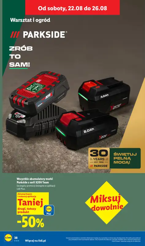 Lidl - gazetka promocyjna Katalog od poniedziałku 17.08 do soboty 22.08 - strona 50