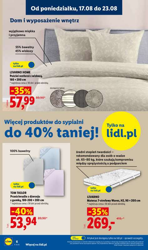 Lidl - gazetka promocyjna Katalog od poniedziałku 17.08 do soboty 22.08 - strona 6