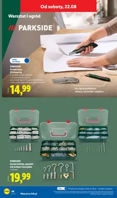 Lidl - gazetka promocyjna Katalog od poniedziałku 17.08 do soboty 22.08 - strona 58