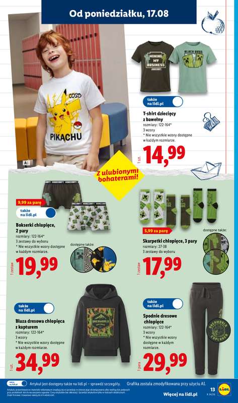 Lidl - gazetka promocyjna Katalog od poniedziałku 17.08 do soboty 22.08 - strona 13