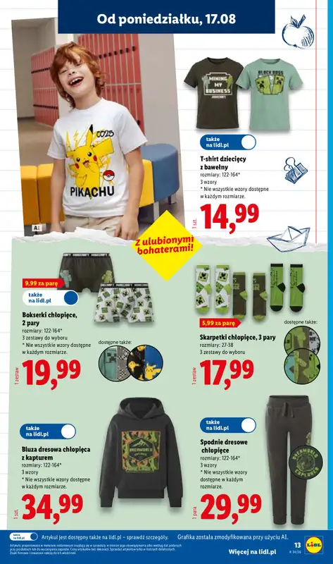 Lidl - gazetka promocyjna Katalog od poniedziałku 17.08 do soboty 22.08 - strona 13