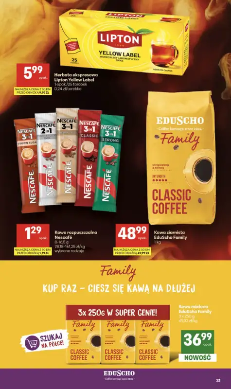 Delikatesy Centrum - gazetka promocyjna Gazetka  do środy 19.08 - strona 31