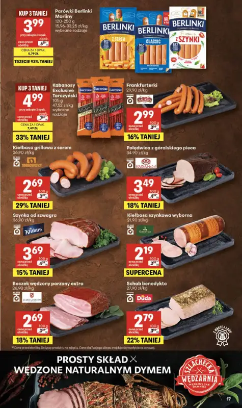Delikatesy Centrum - gazetka promocyjna Gazetka  do środy 19.08 - strona 17