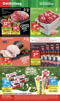 Delikatesy Centrum - gazetka promocyjna Gazetka  do środy 19.08