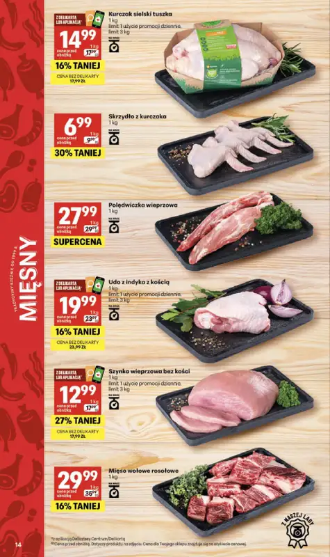 Delikatesy Centrum - gazetka promocyjna Gazetka  do środy 19.08 - strona 14