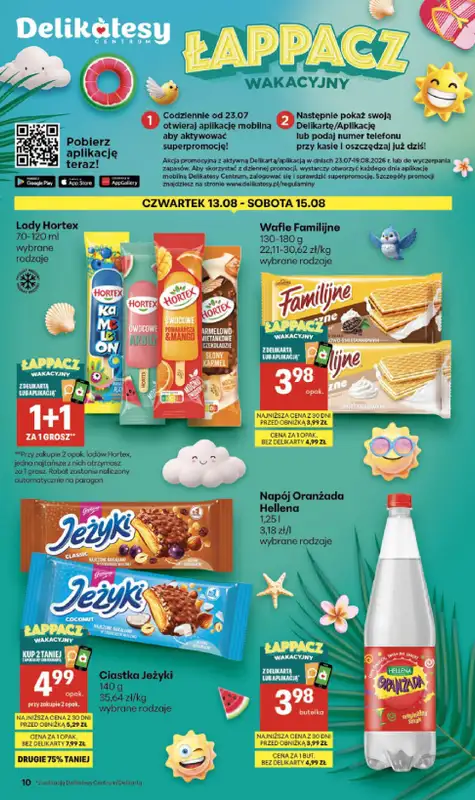 Delikatesy Centrum - gazetka promocyjna Gazetka  do środy 19.08 - strona 10